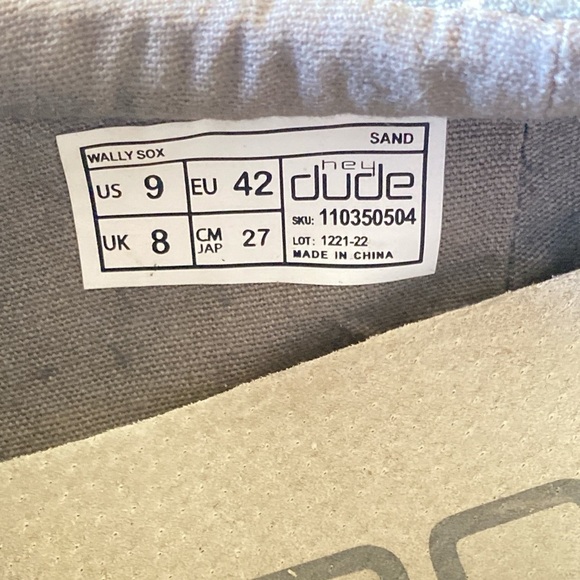 Hey Dude Men's Wally Grayed Patriotic Striped Boat Shoes Size 9 NWOT NEW - Picture 4 of 11